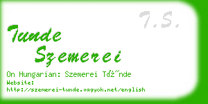 tunde szemerei business card